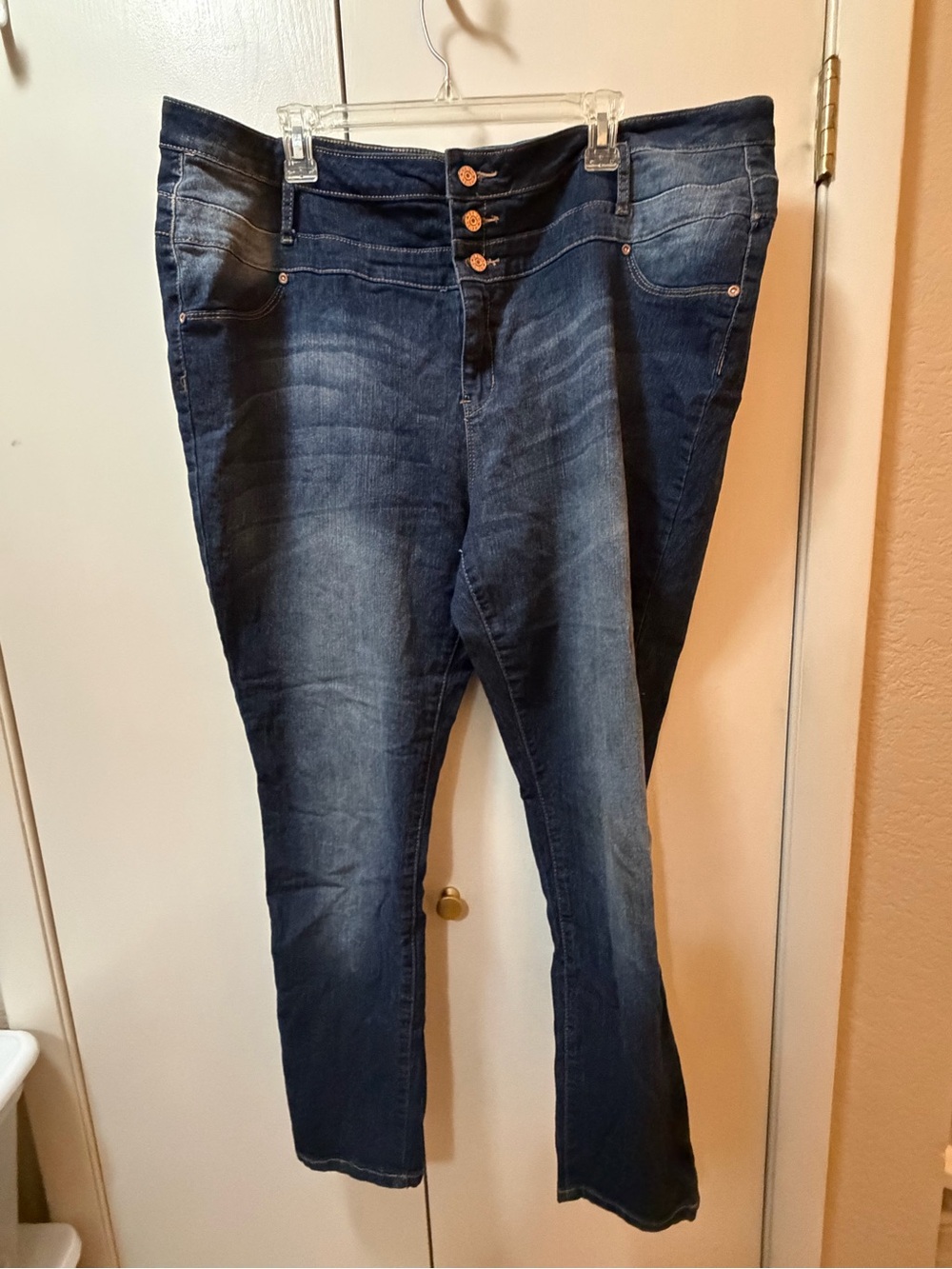 Reign Women's Dark Indigo High-Waist Skinny Jeans